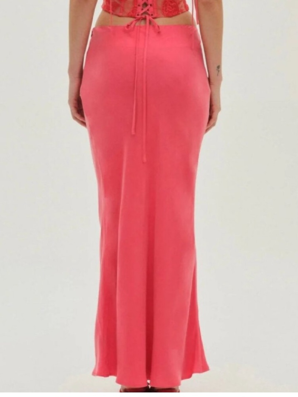 ❣️Host Pick❣️NWT For Love & Lemons Coral Pink Skirt - Picture 2 of 8